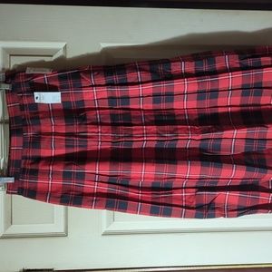 Size 10 plaid a-line skirt